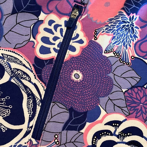 TALBOTS Size Medium Colorful Groovy Floral Fun Print Tennis Golf Squash $69 NEW - Picture 12 of 15